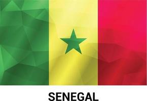 Senegal flags design vector