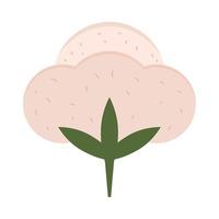 cotton flower vector icon