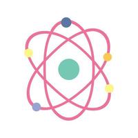 science molecule atom school isolated icon design white background vector