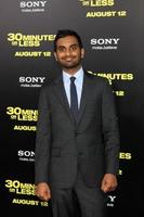 LOS ANGELES - AUG 8 - Aziz Ansari arriving at the 30 Minutes or Less Premiere at Grauman s Chinese Theater on August 8, 2011 in Los Angeles, CA photo