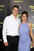 LOS ANGELES - AUG 8 - Mary Lynn Rajskub, husband arriving at the 30 Minutes or Less Premiere at Grauman s Chinese Theater on August 8, 2011 in Los Angeles, CA photo