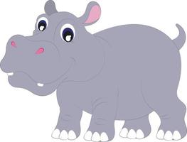 Hippopotamus Cartoon character Vector