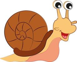 Cartoon Snail. Vector Snail