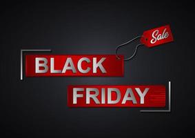 Black Friday Sale Landscape Banner vector