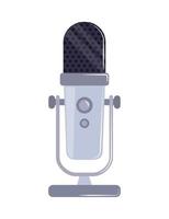 classic microphone equipment vector