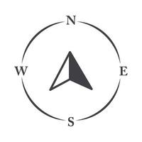 compass rose navigation cartography destination equipment line design icon vector