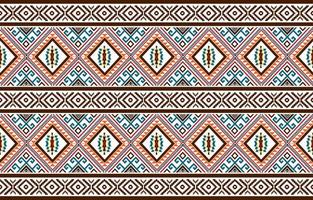 Ethnic geometric abstract seamless pattern. Native American Navajo, Aztec, mexican style designed for background, wallpaper, print, wrapping, sarong, tile. vector illustration. Embroidery tribal style