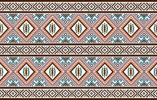 Ethnic geometric abstract seamless pattern. Native American Navajo, Aztec, mexican style designed for background, wallpaper, print, wrapping, sarong, tile. vector illustration. Embroidery tribal style