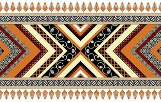 Colorful geometric ethnic pattern. Oriental, western, aztec, tribal traditional. seamless pattern. fabric, tile, background, carpet, wallpaper, clothing, sarong,wrapping, Batik, fabric,Vector pattern. vector