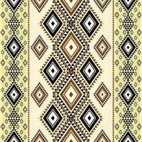 Ethnic geometric abstract seamless pattern. Native American Navajo, Aztec, mexican style designed for background, wallpaper, print, wrapping, sarong, tile. vector illustration. Embroidery tribal style