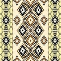 Ethnic geometric abstract seamless pattern. Native American Navajo, Aztec, mexican style designed for background, wallpaper, print, wrapping, sarong, tile. vector illustration. Embroidery tribal style