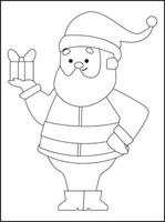 Christmas Coloring Book Pages For Kids vector