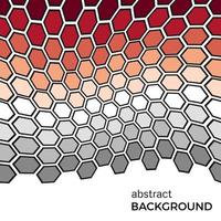 Abstract background with color hexagons elements. Vector illustration.