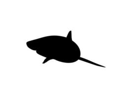 Shark Silhouette for Logo, Pictogram, Website, Art Illustration, Infographic, or Graphic Design Element. Vector Illustration