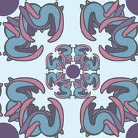 Flower shaped seamless pattern abstract geometric pattern. A seamless vector background