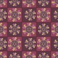 Flower shaped seamless pattern abstract geometric pattern. A seamless vector background