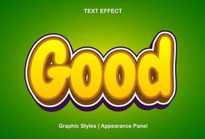 good text effect with 3d style and editable vector