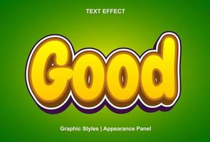 good text effect with 3d style and editable vector