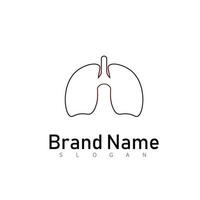 lungs logo design symbol vector