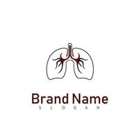 lungs logo design symbol vector