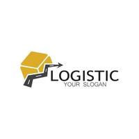 logistics logo icon illustration vector design distribution symbol delivery of goods economy finance