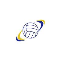 Volleyball logo icon design vector