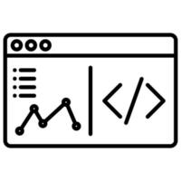 computer and laptop coding program interface vector