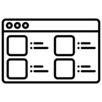 computer interface display and computer file display vector