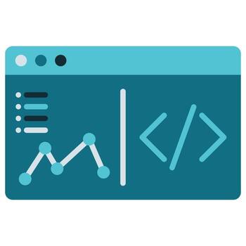 computer and laptop coding program interface vector