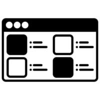 computer interface display and computer file display vector