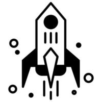 rocket launch icon for startup business symbol vector