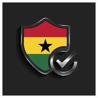 Ghana flag design vector