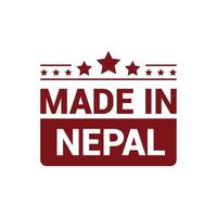 Nepal stamp design vector