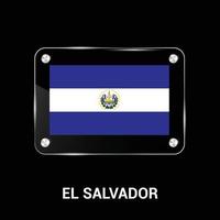 El Salvador flag design vector