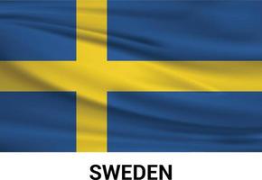 Sweden Independence day design card vector