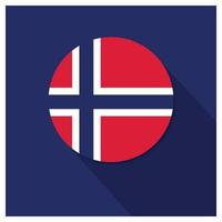 vector de diseño de bandera de noruega