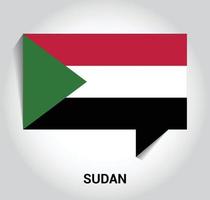 Sudan Flag design vector