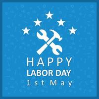 Happy Labour day design with creative background vector