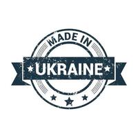Made in Ukraine stamp design vector
