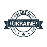 Made in Ukraine stamp design vector