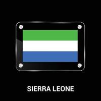 vector de diseño de bandera de sierra leona