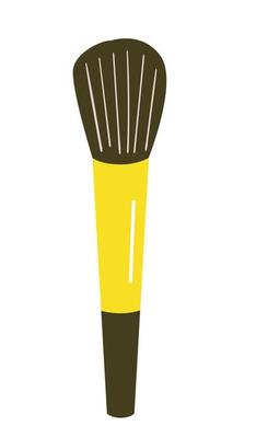 Cosmetics brush. Flat vector illustration. Make up