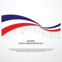 Los Altos Happy independence day Background vector