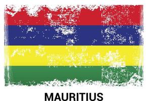 Mauritius flag design vector