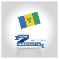 Vincent Independence day design vector