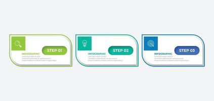 Vector infographic design template with 3 options or steps