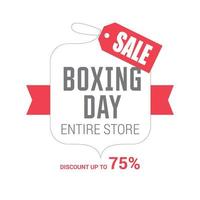 Boxing day sale card with elegent design vector