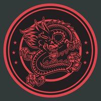 red dragon vector illustration