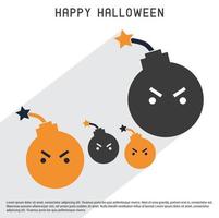 Happy Halloween design typography vector