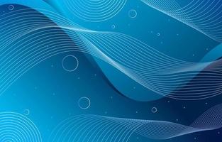 Blue Lines And Wave Background vector